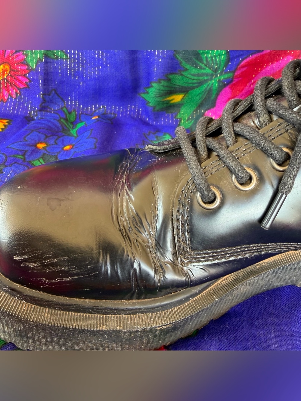 PLATFORM COMBAT BOOTS! - Picture 5 of 7